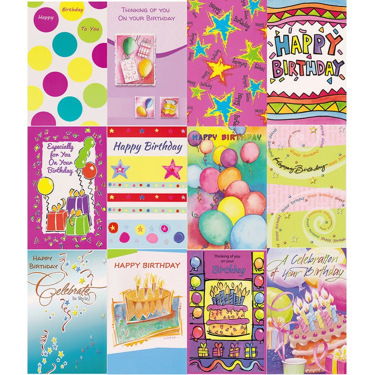 Birthday Cards - Assorted 5"x7" 2