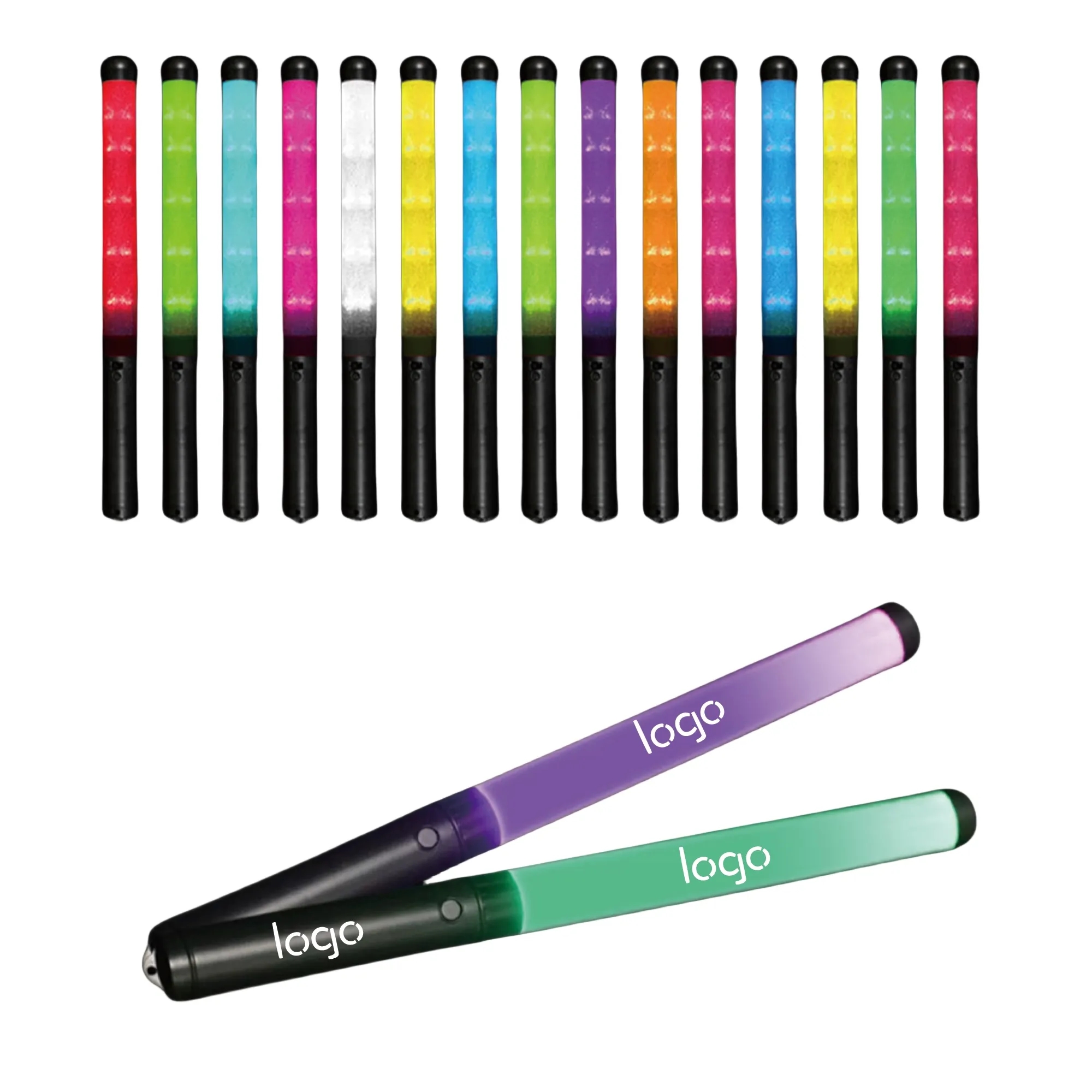 15-Color Handheld Remote-Controlled LED Glow Stick 2