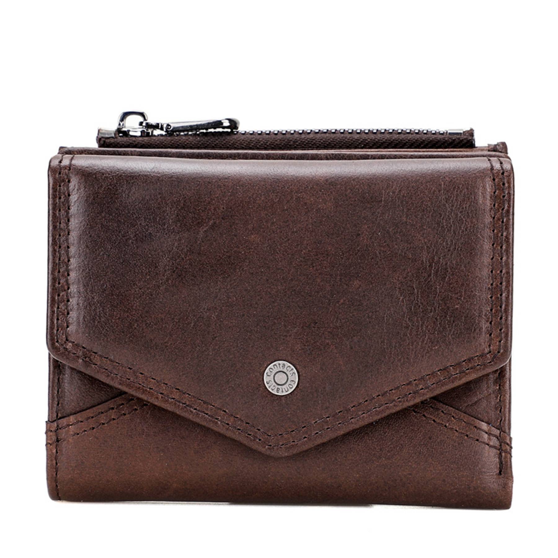 Genuine Leather RFID Anti-thief Zippered Wallet 2