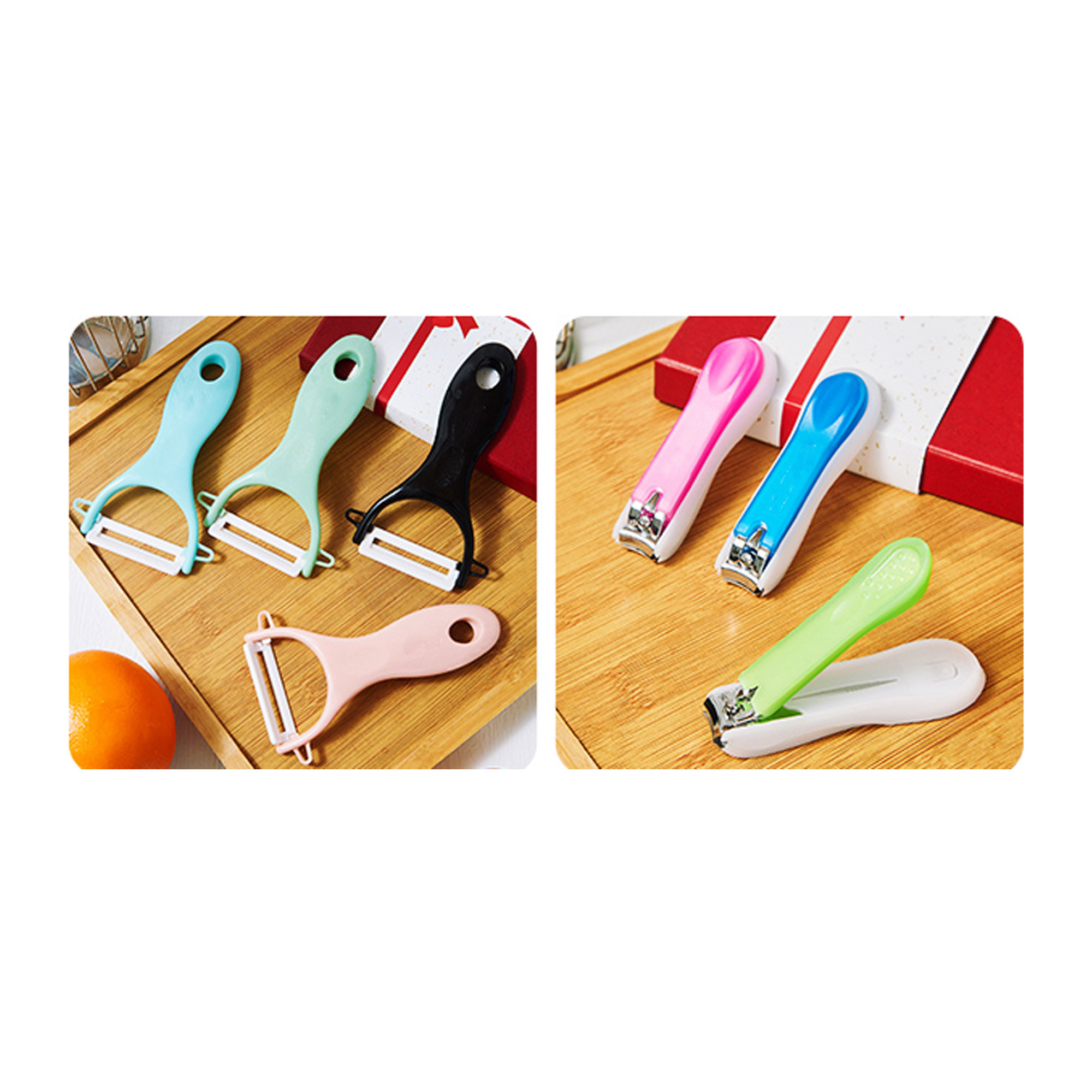MOQ 10 pcs Nail Clipper  Peeler Set 6