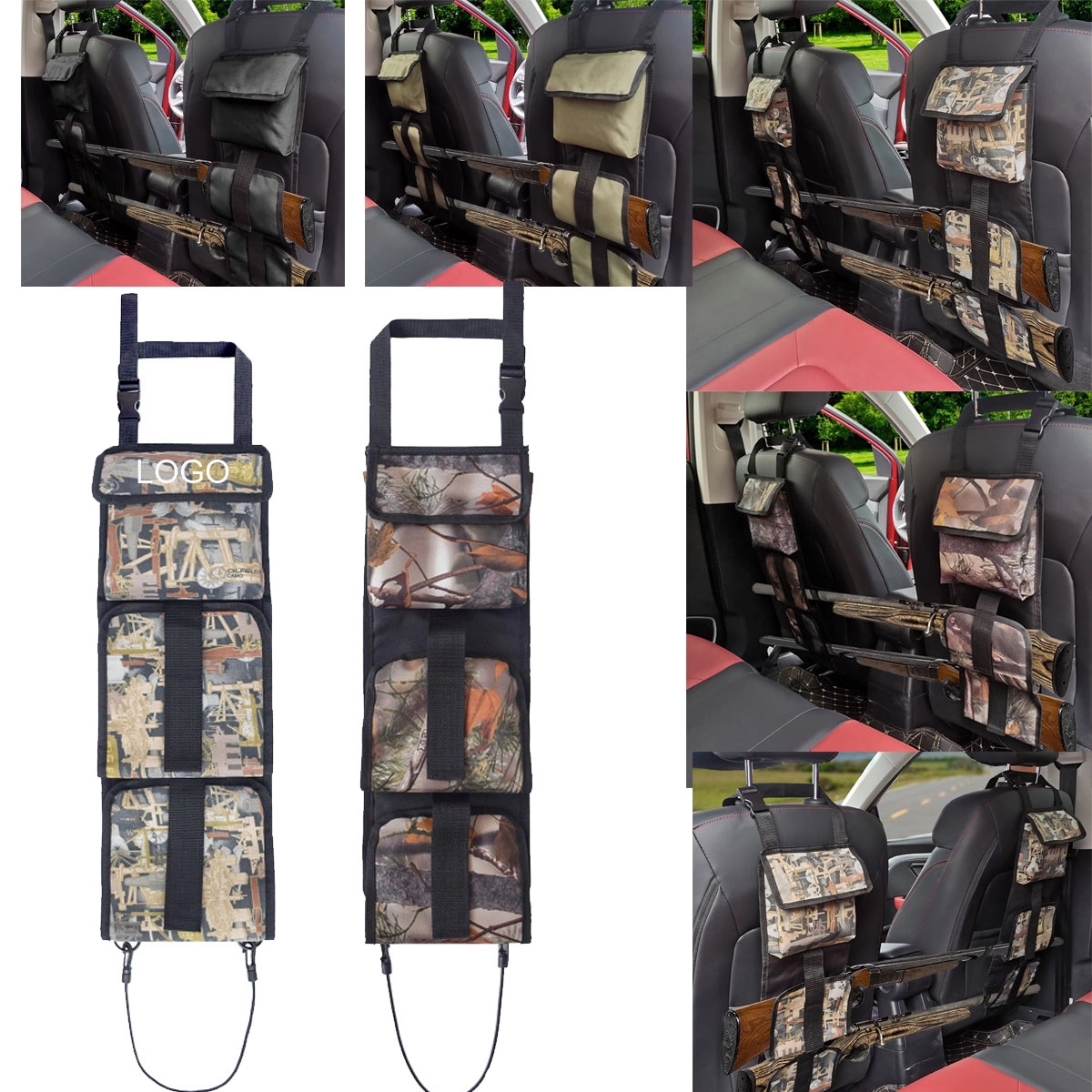 Car Seat Back Gun Sling Organizer With Pockets 2