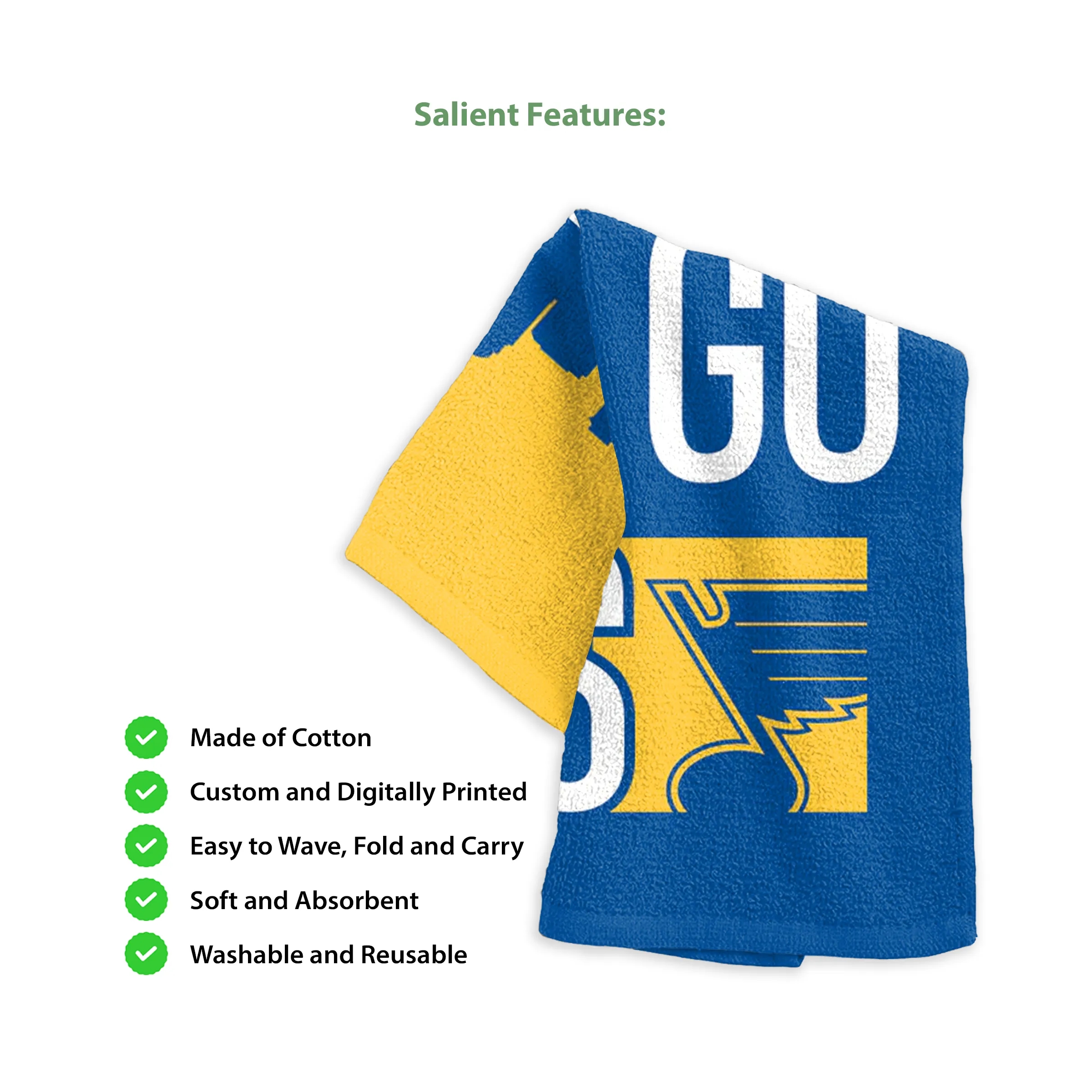 11" x 18" Custom Cotton Rally Towel 4