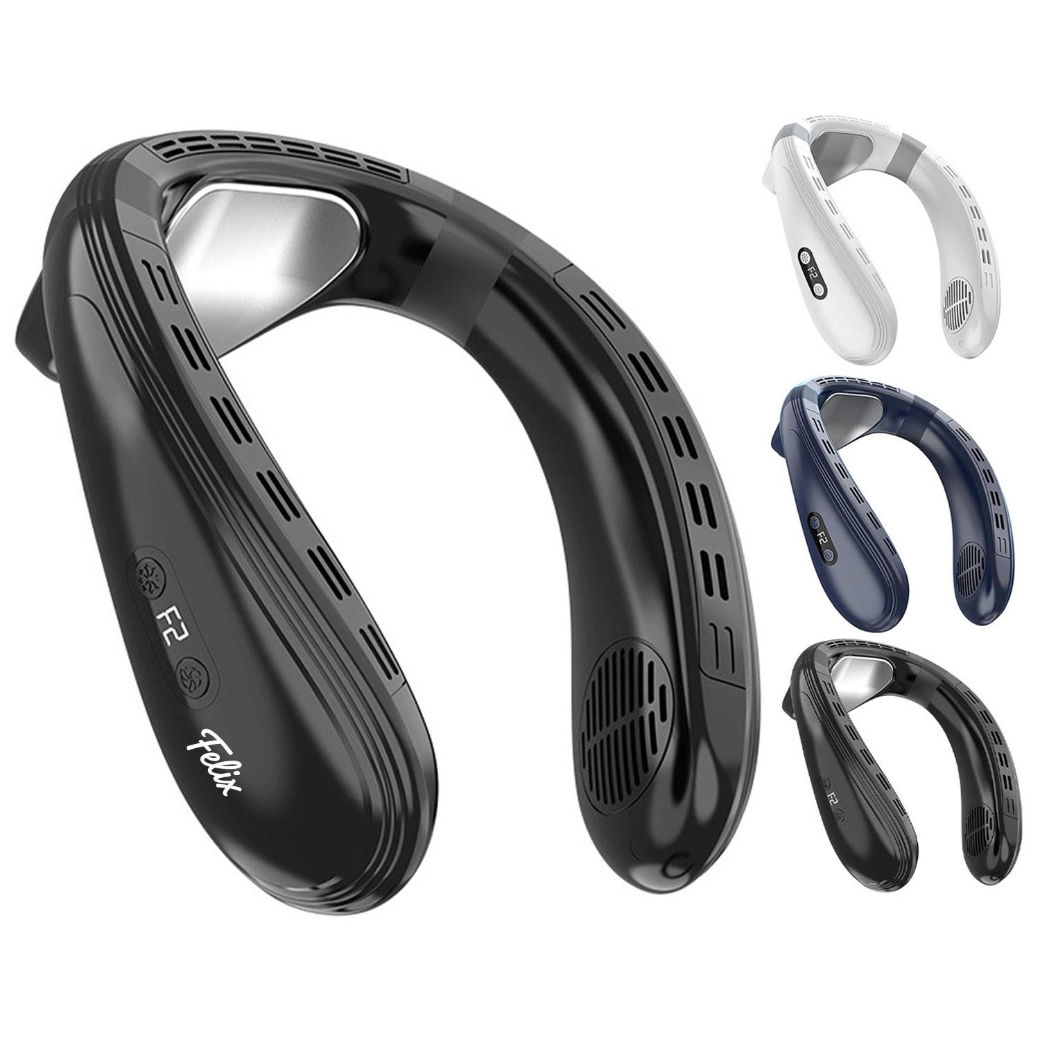 USB Wearable Neck Cooling Fan – Rechargeable & Long-Lasting