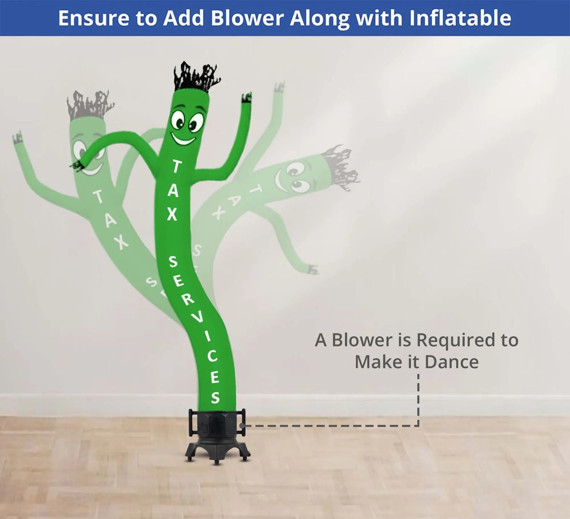 Tax Services Inflatable Tube Man with Blower 7