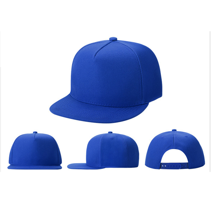 5 Panels Flat Snapback Hats Classic Flat Bill Trucker Hat 19