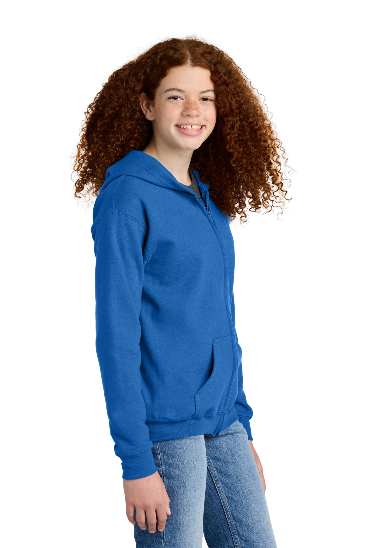 Gildan Youth Heavy Blend Full-Zip Hooded Sweatshirt. 18600B 30