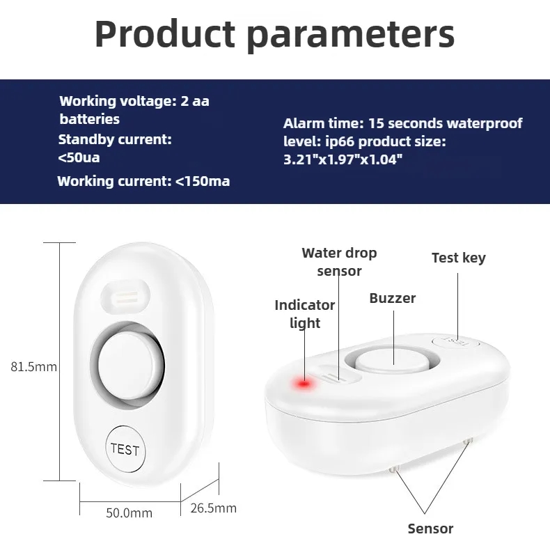 Battery Powered Water Leak Alarm 2