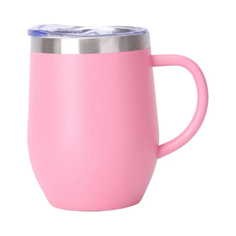 12Oz Stainless Steel Insulated Coffee Mug With Handle 2