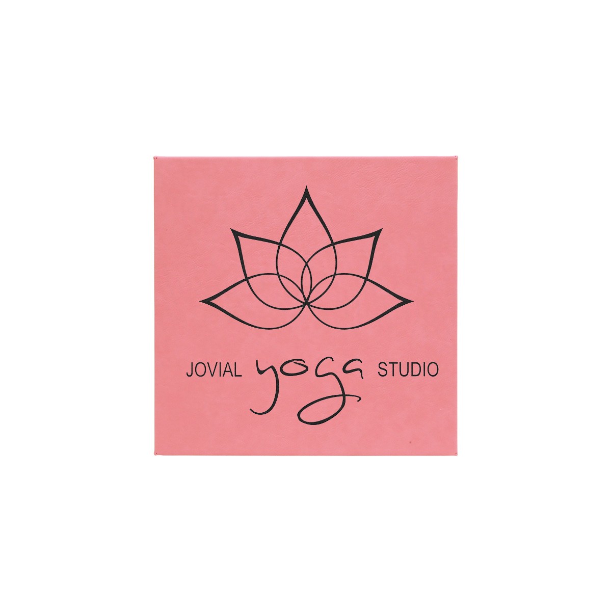 10" x 10" Pink Leatherette Wall Decor