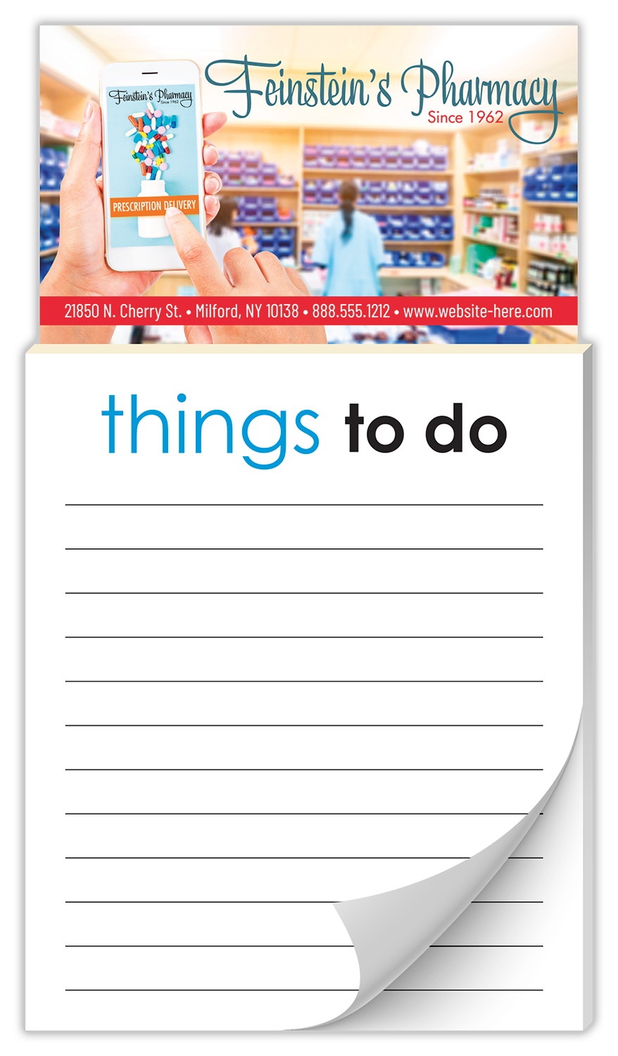 Magna-Pad Business Card Magnet - Stock Things To Do (50 Sheet) 2