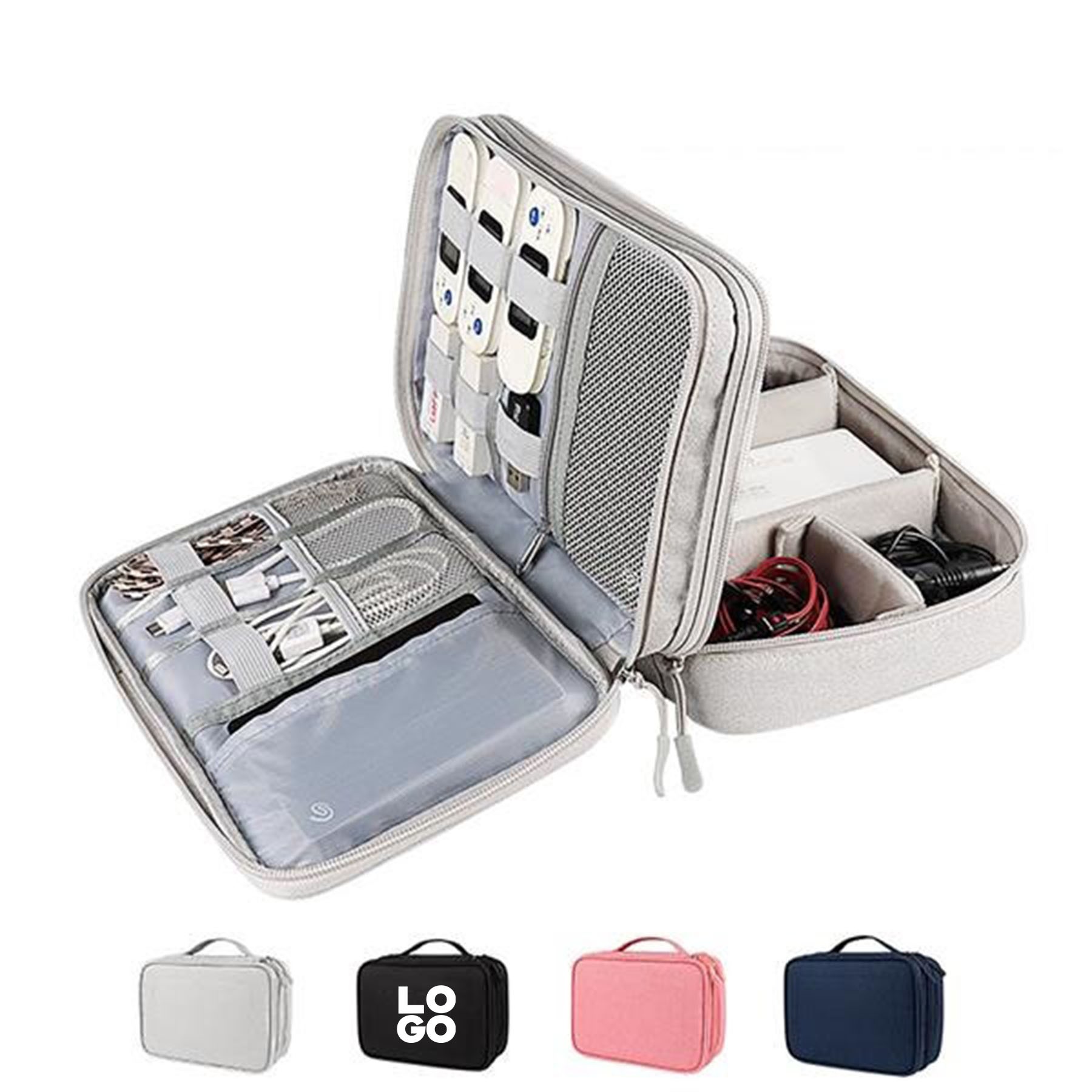 Portable Electronics Travel Organizer