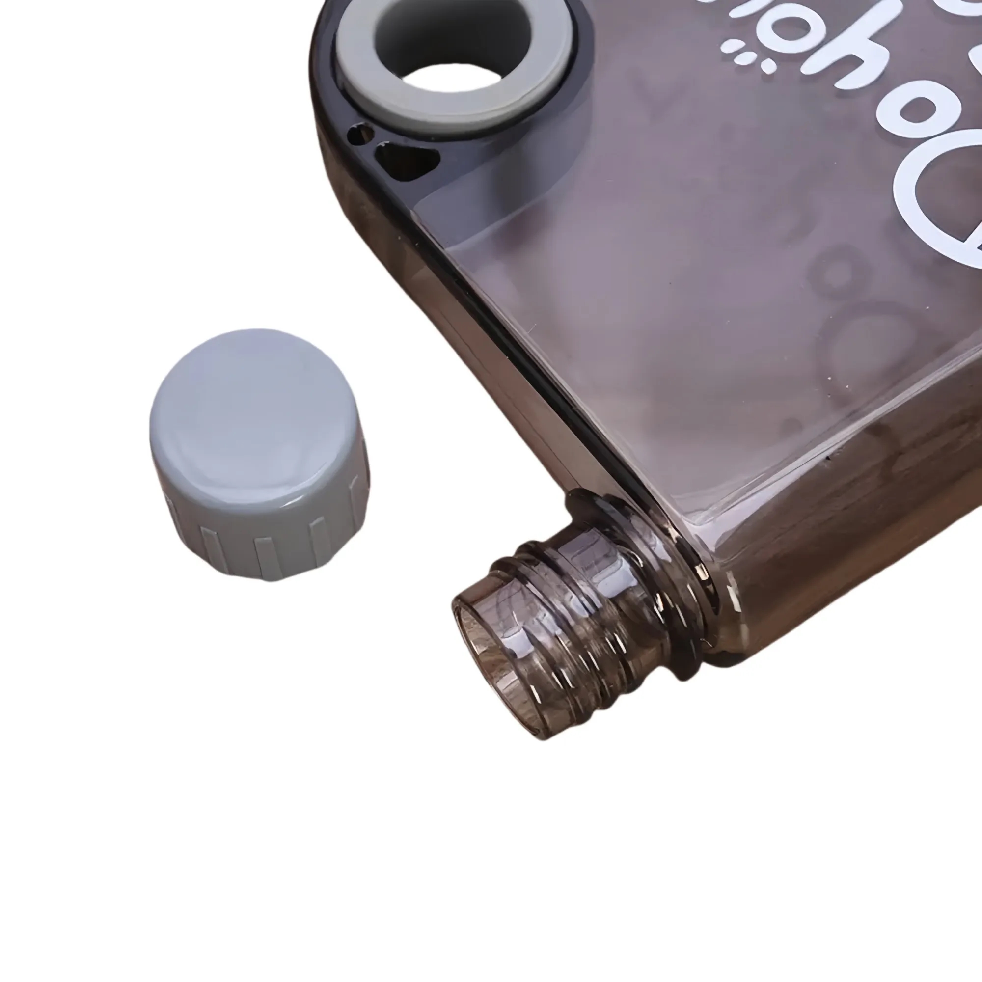 Slim Flat Transparent Water Bottle 4