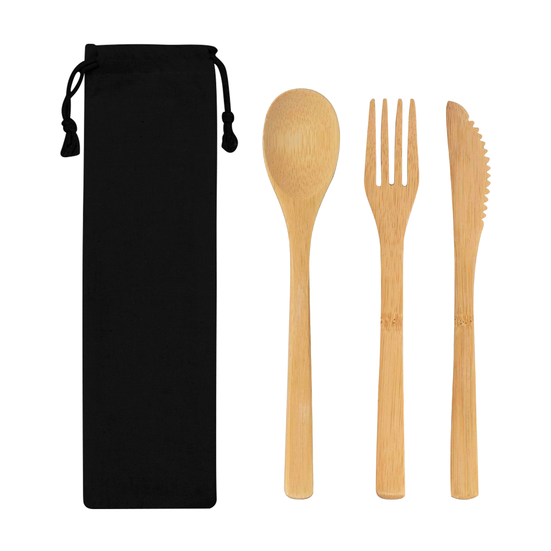 Reusable Bamboo Utensils Cutlery Set 3