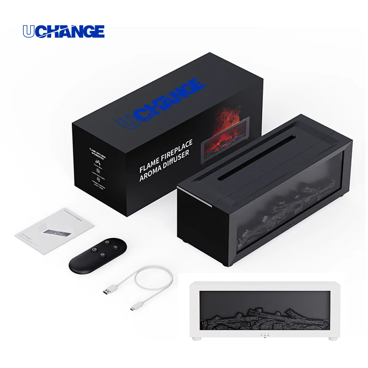 Flame-Effect Ultrasonic Humidifier & Aroma Diffuser 4