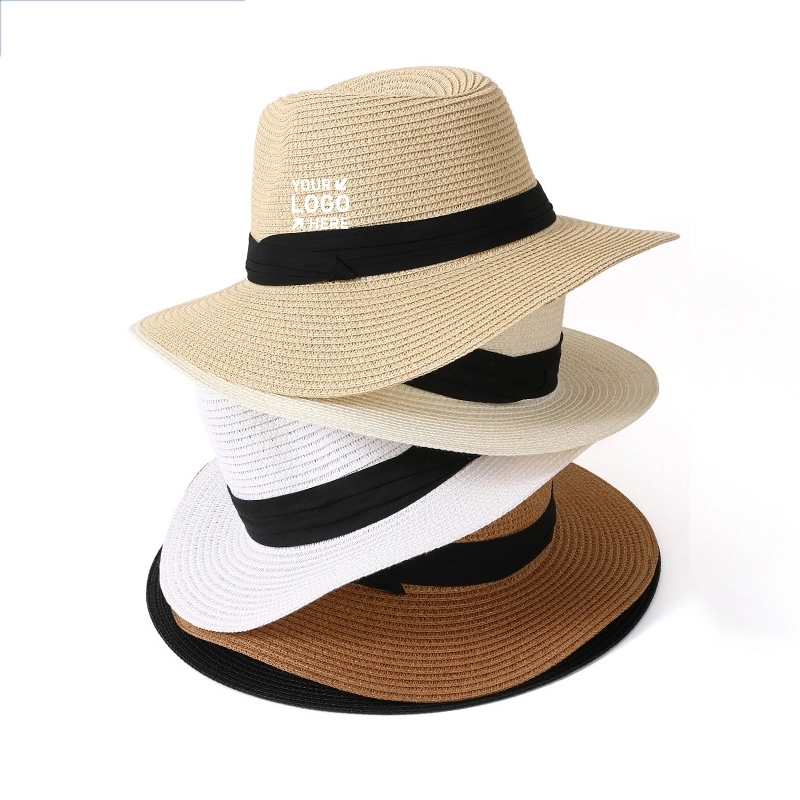 Straw Panama Beach Sun Hat 3