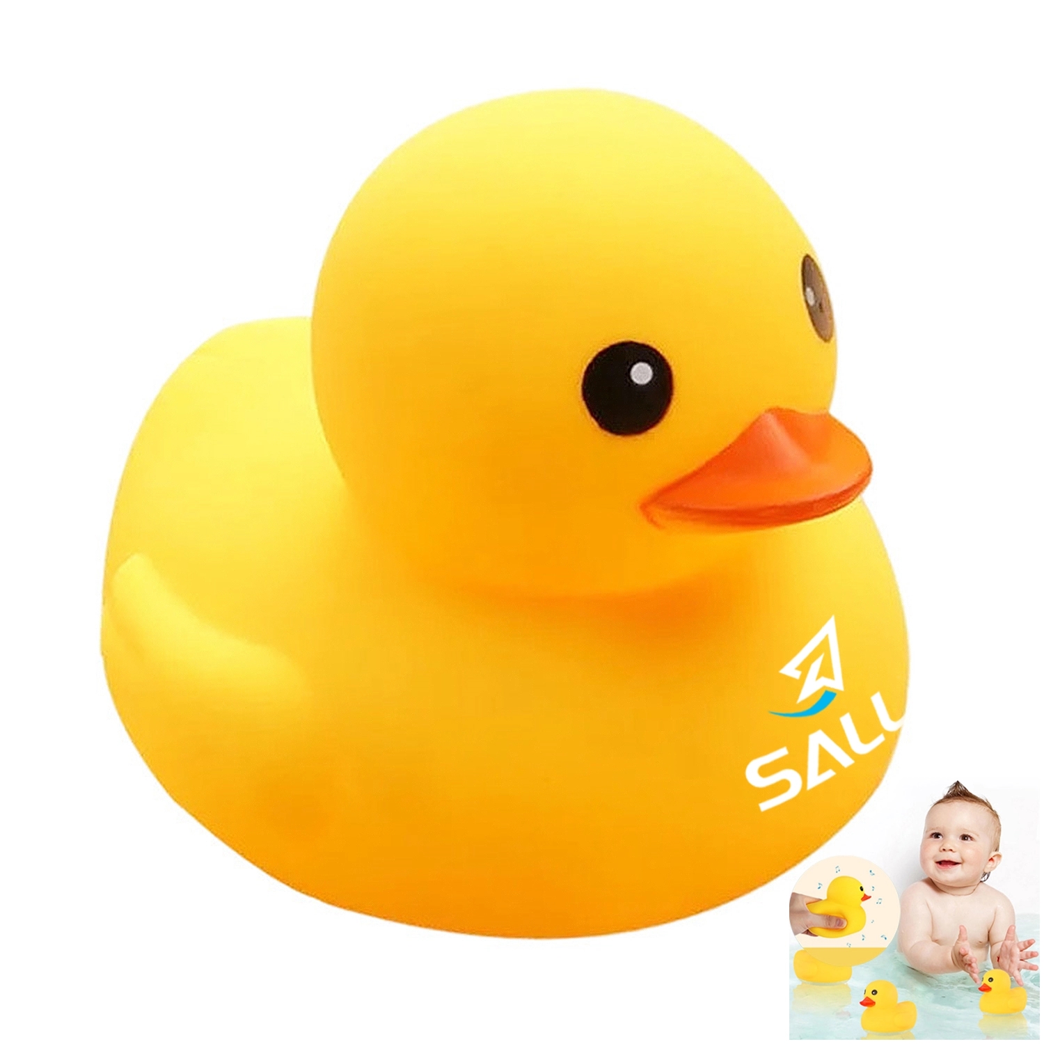 Yellow Rubber Duck Baby Shower Favor Toy 2