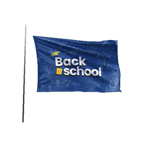Single-Sided Dye Sublimation 1-Layer Flag  Warp Knitting (8' X 5')