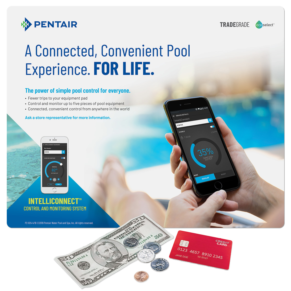 Vynex Peel&Place Ultra Thin removable/repositionable Counter Mat-9"x11"x.015"