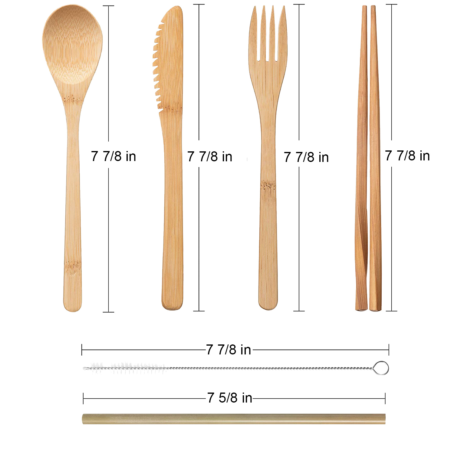 Bamboo Tableware Cutlery Set 1