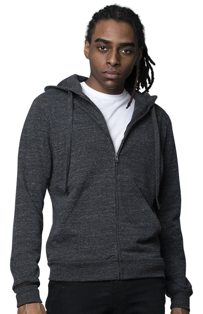 Unisex eco Triblend French Terry Full Zip Hoodie 2