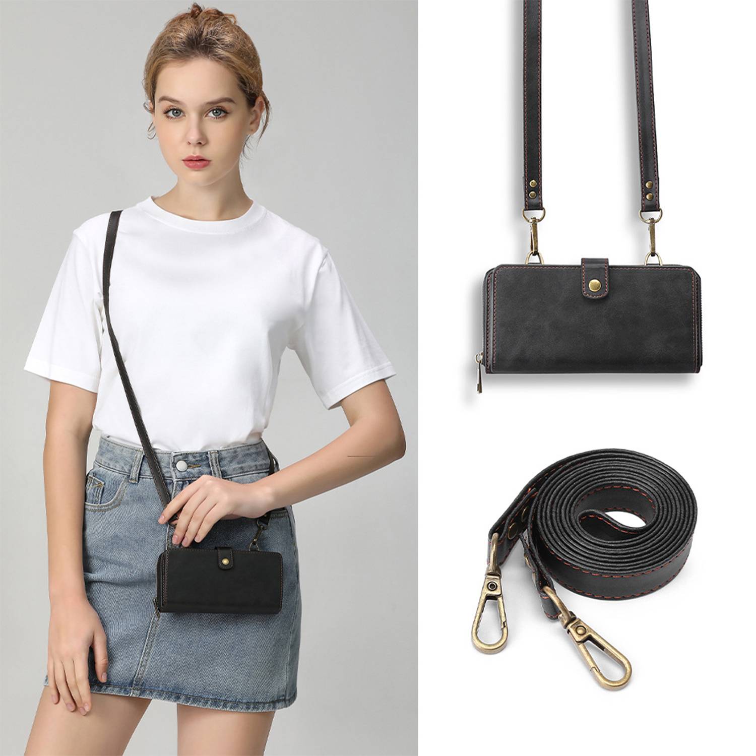 Faux Leather Multifunctional Phone Bag 3