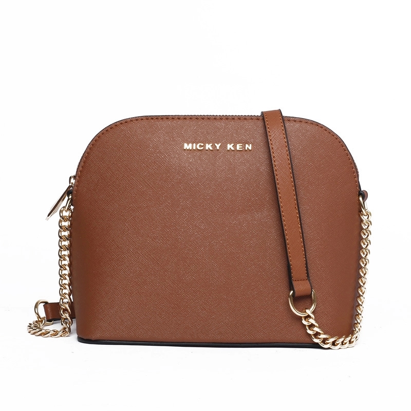 Cross Leather Shoulder Chain Small Shell Bag 10
