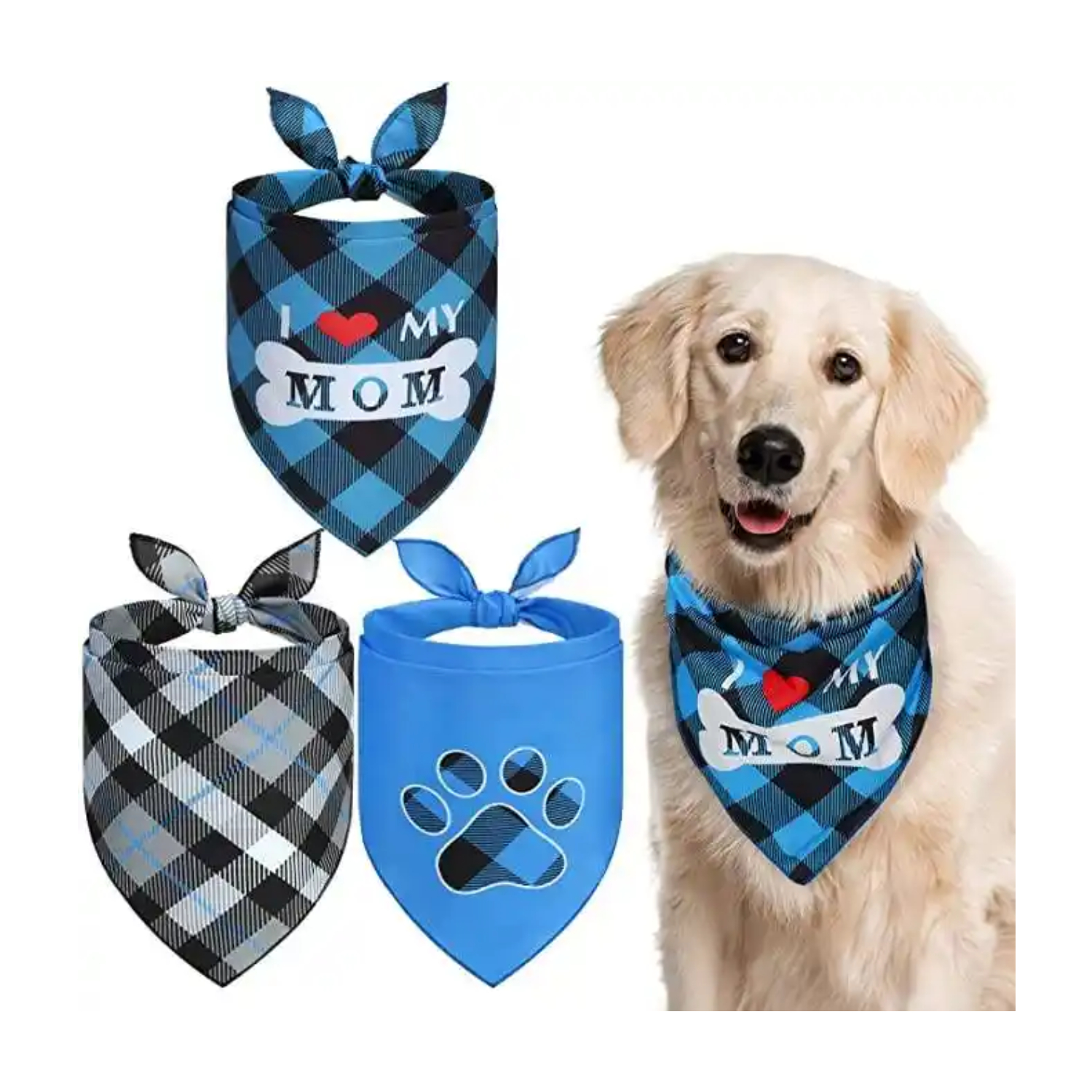 Triangle Cotton Pet Bandana 2