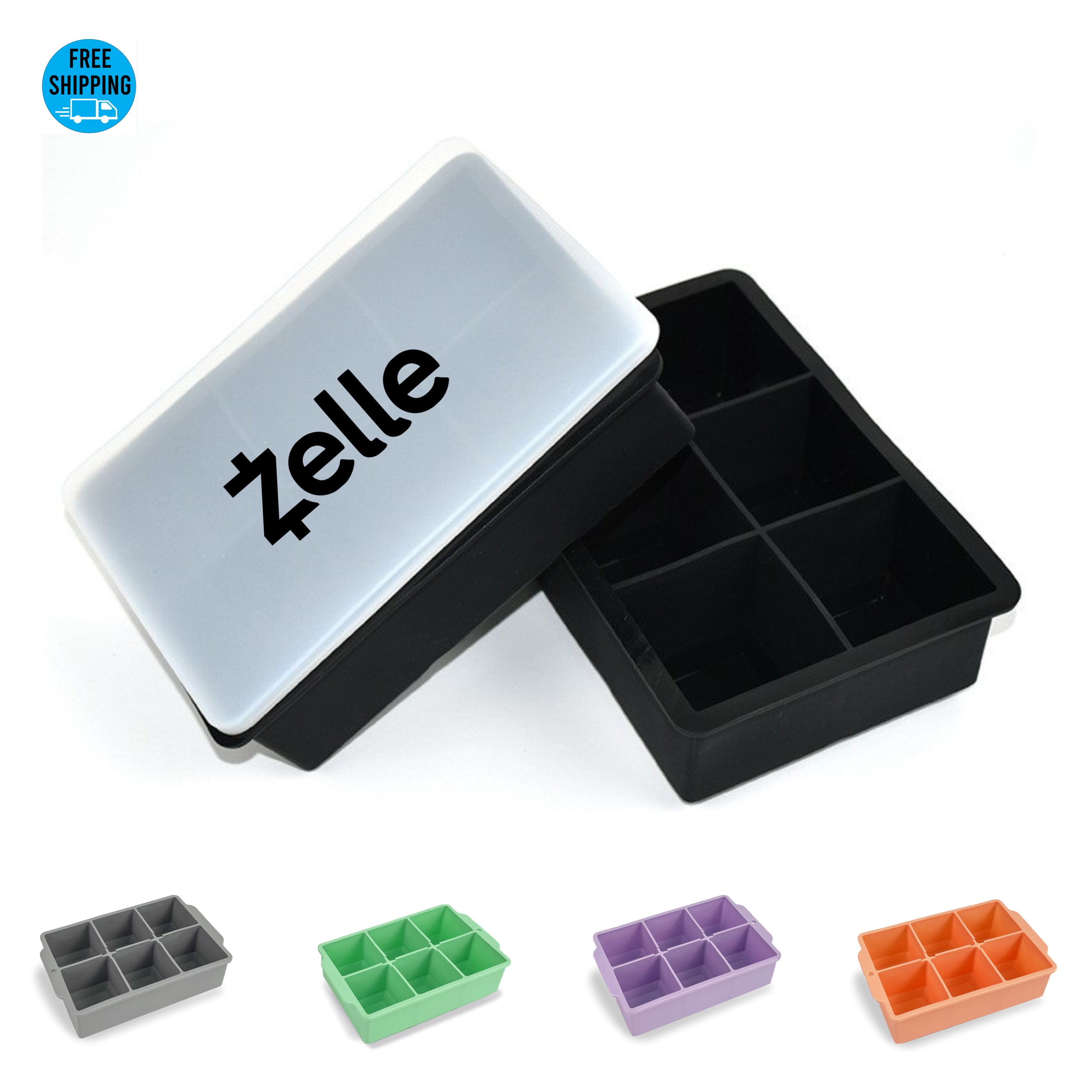 Large Ice Cube Tray 6 Grids - OCEAN 4