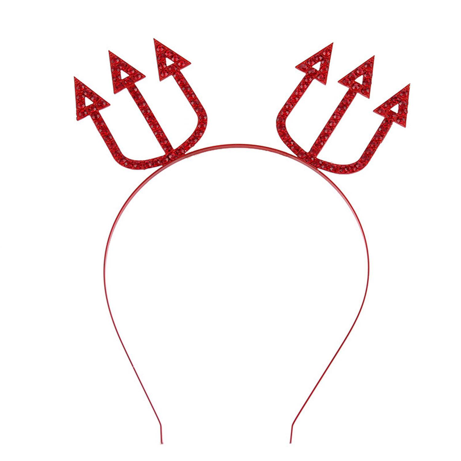 Halloween spider web red arrow witch hat headband 9