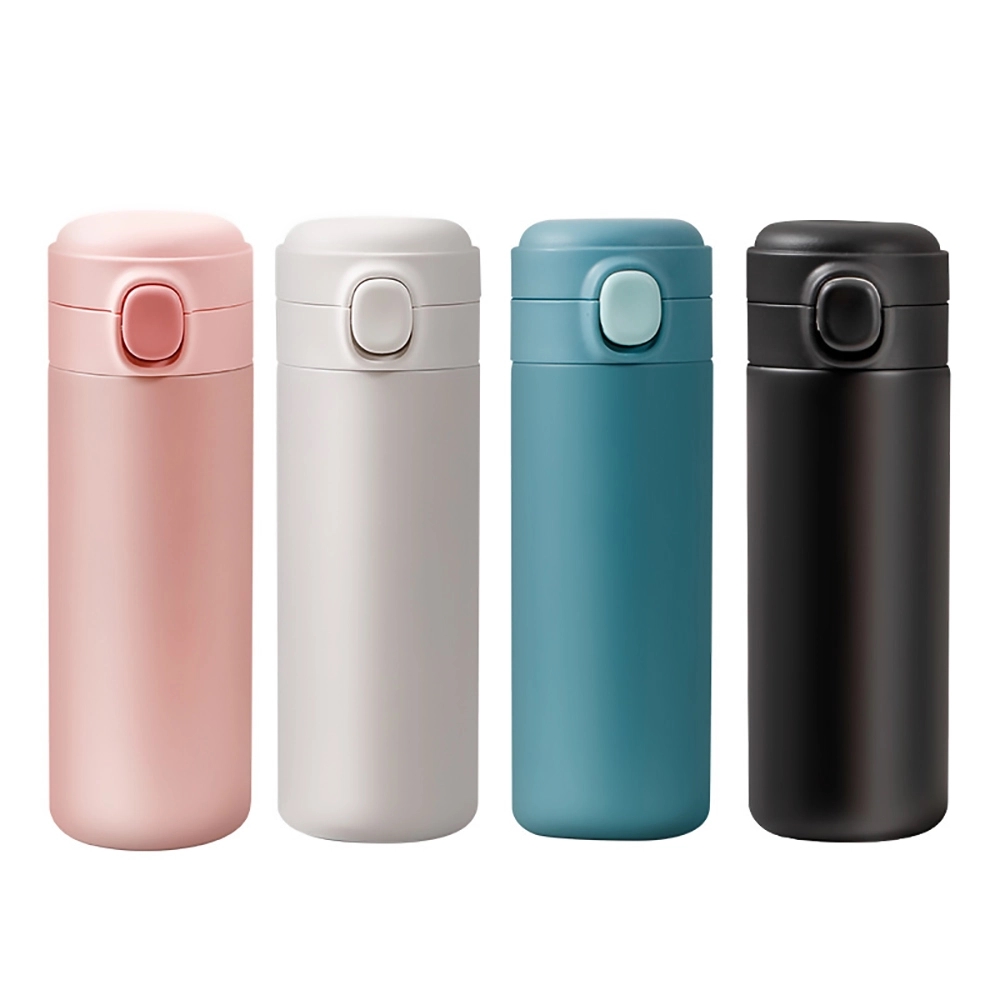 Push Open Stainless Steel Vacuum Water Bottles 2