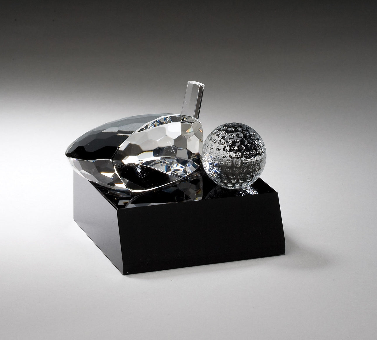 Driver And Golf Ball On Black Base 4 X 3 2