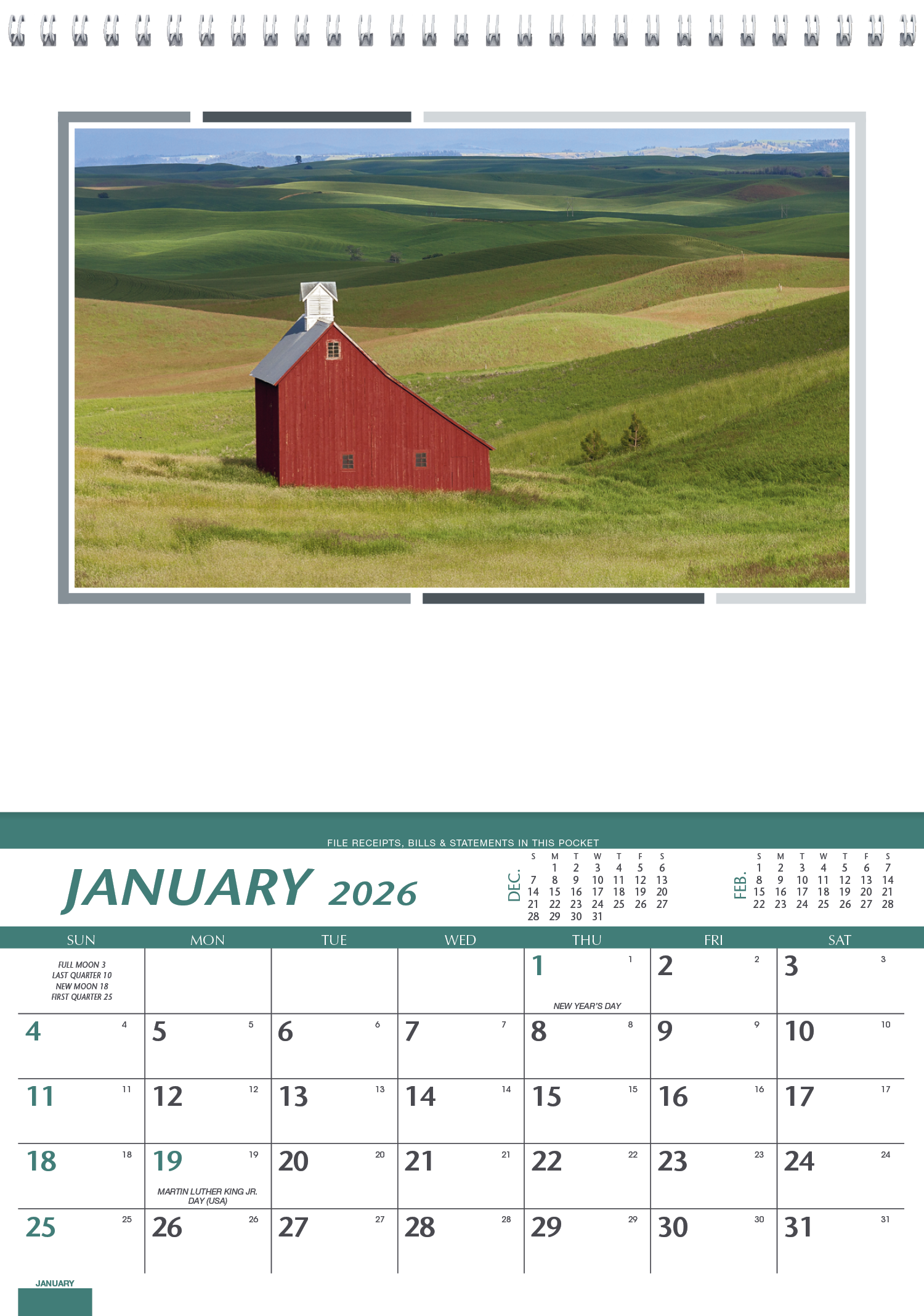 Triumph® Calendars Farm Pocket Calendar 53