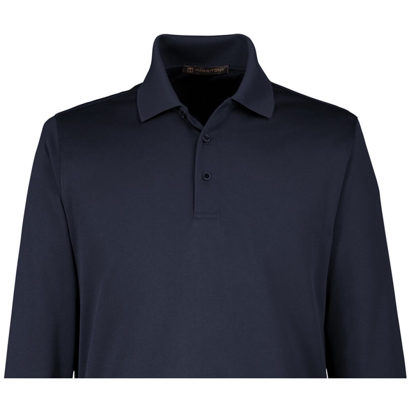 Harriton Men's Advantage Snag Protection Plus IL Long Sleeve Polo 20