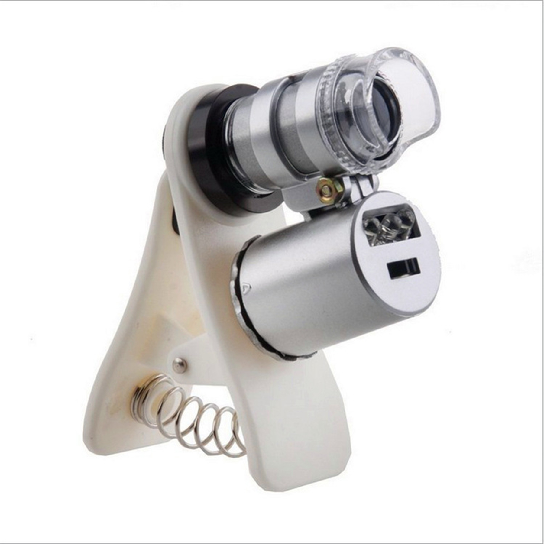 Microscope Magnifier With Phone Clip LED Light 3