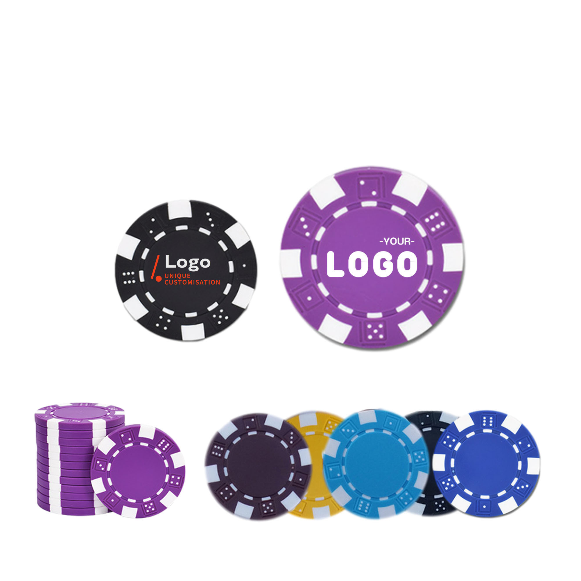 Poker Chips For Casino Card Game 2