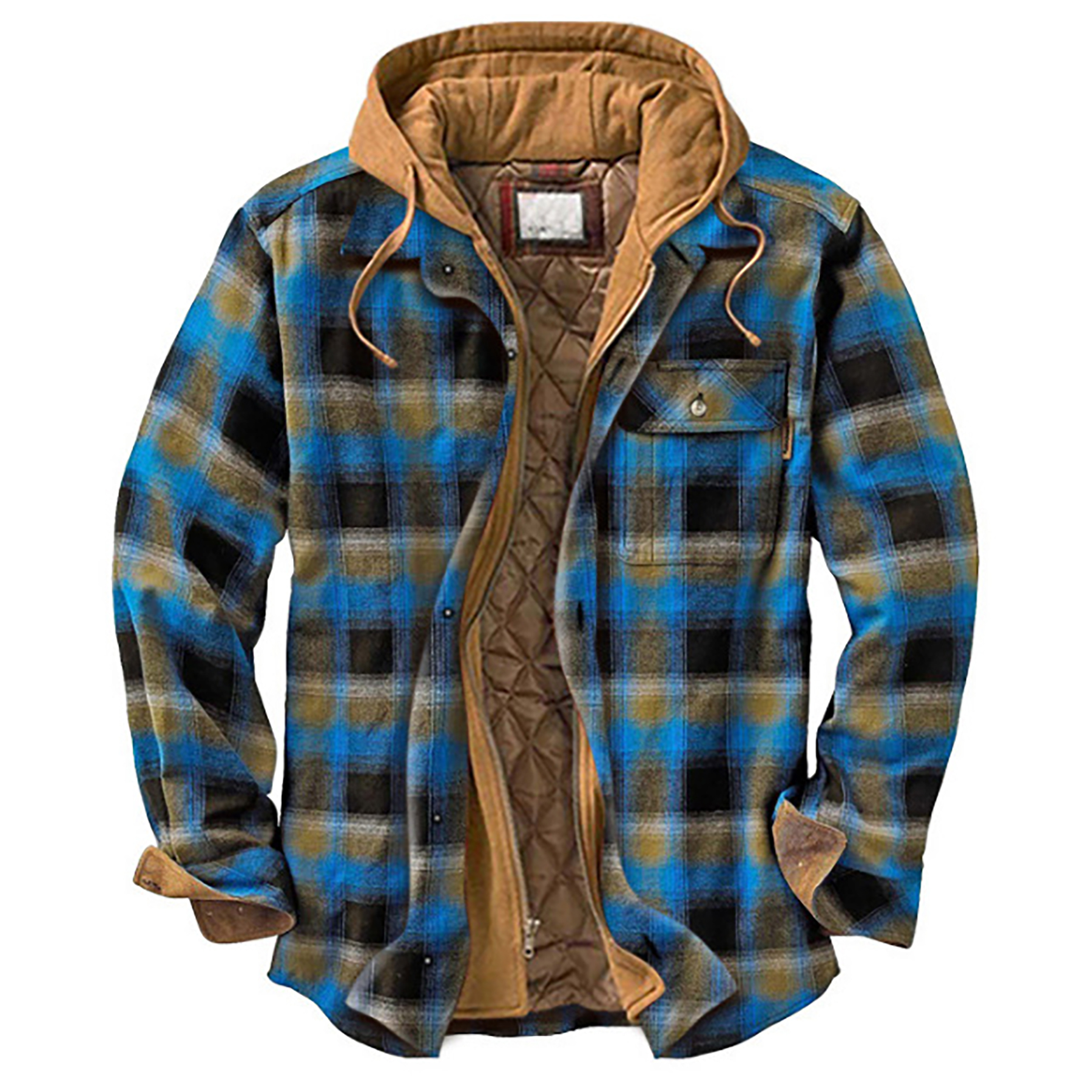 Plaid Cotton Hooded Jacket 12
