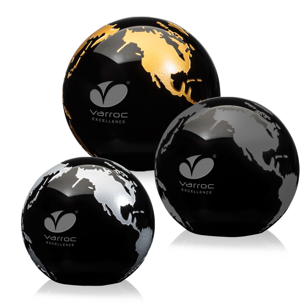 Globe Paperweight - Black