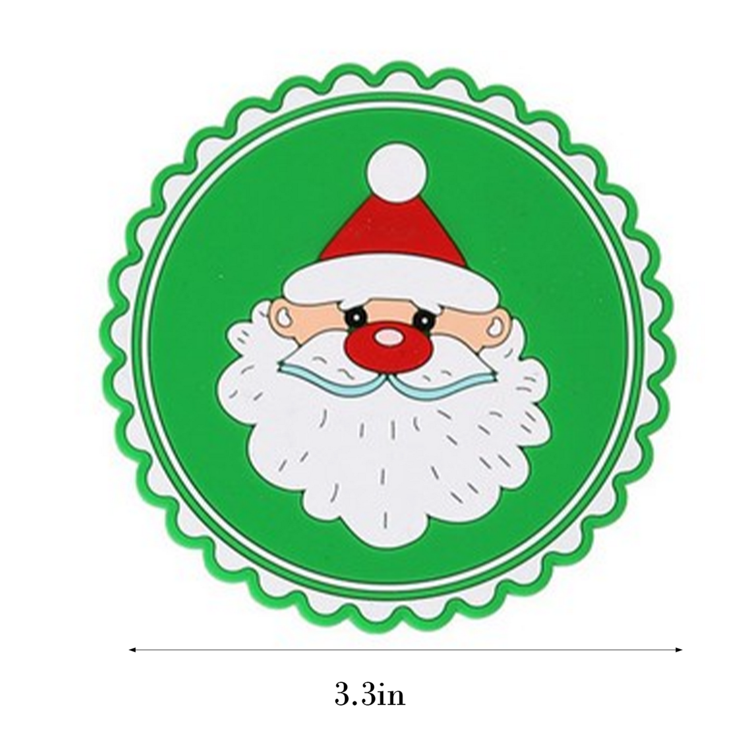 Christmas Rubber Heat Insulation Cup Coasters 9