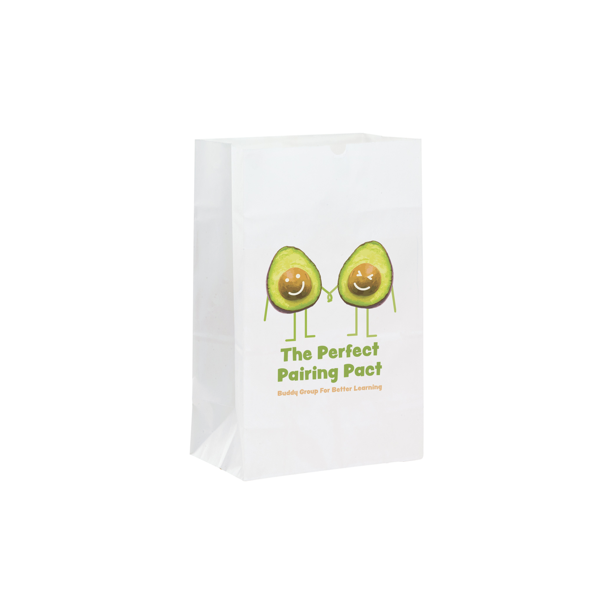 Grocery Bag - White Kraft 16# SOS 1