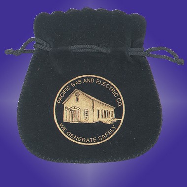 ROUND CORNER DRAWSTRING SUEDE POUCH 1