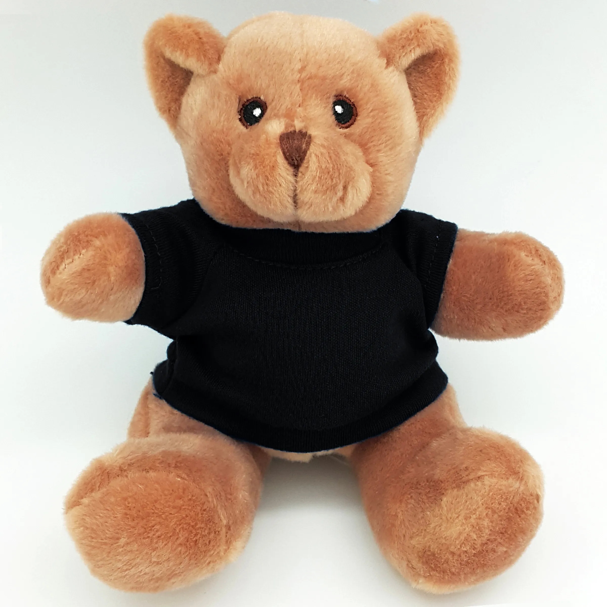 6" Beanie Brown Bear with Embroidered Eyes 28