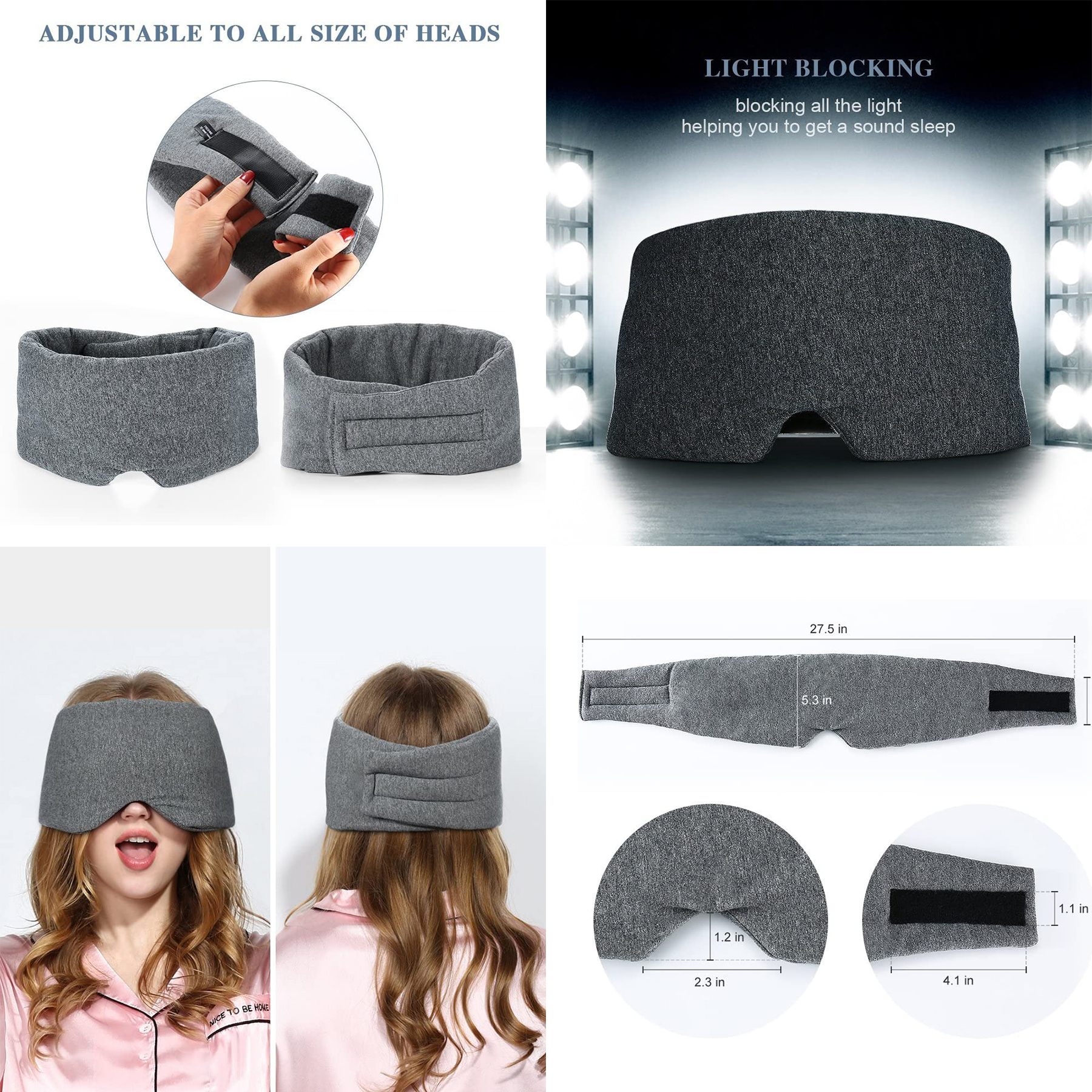 100% Handmade Cotton Sleep Mask Blackout 2