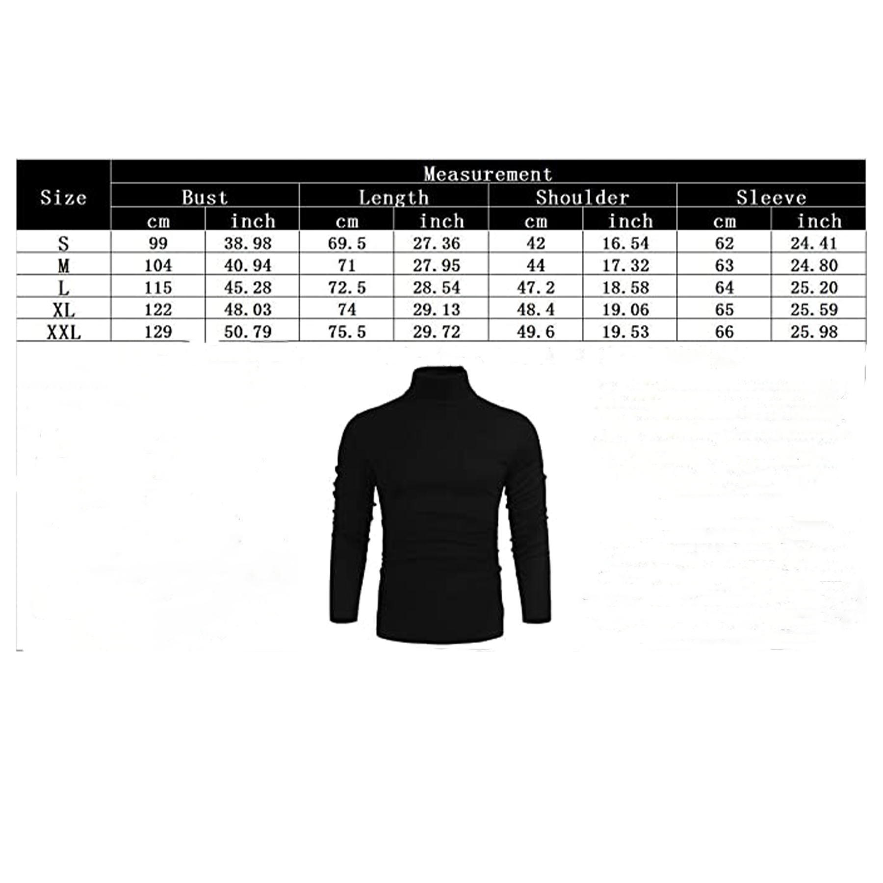 Men's Turtleneck Pullover Sweater 2