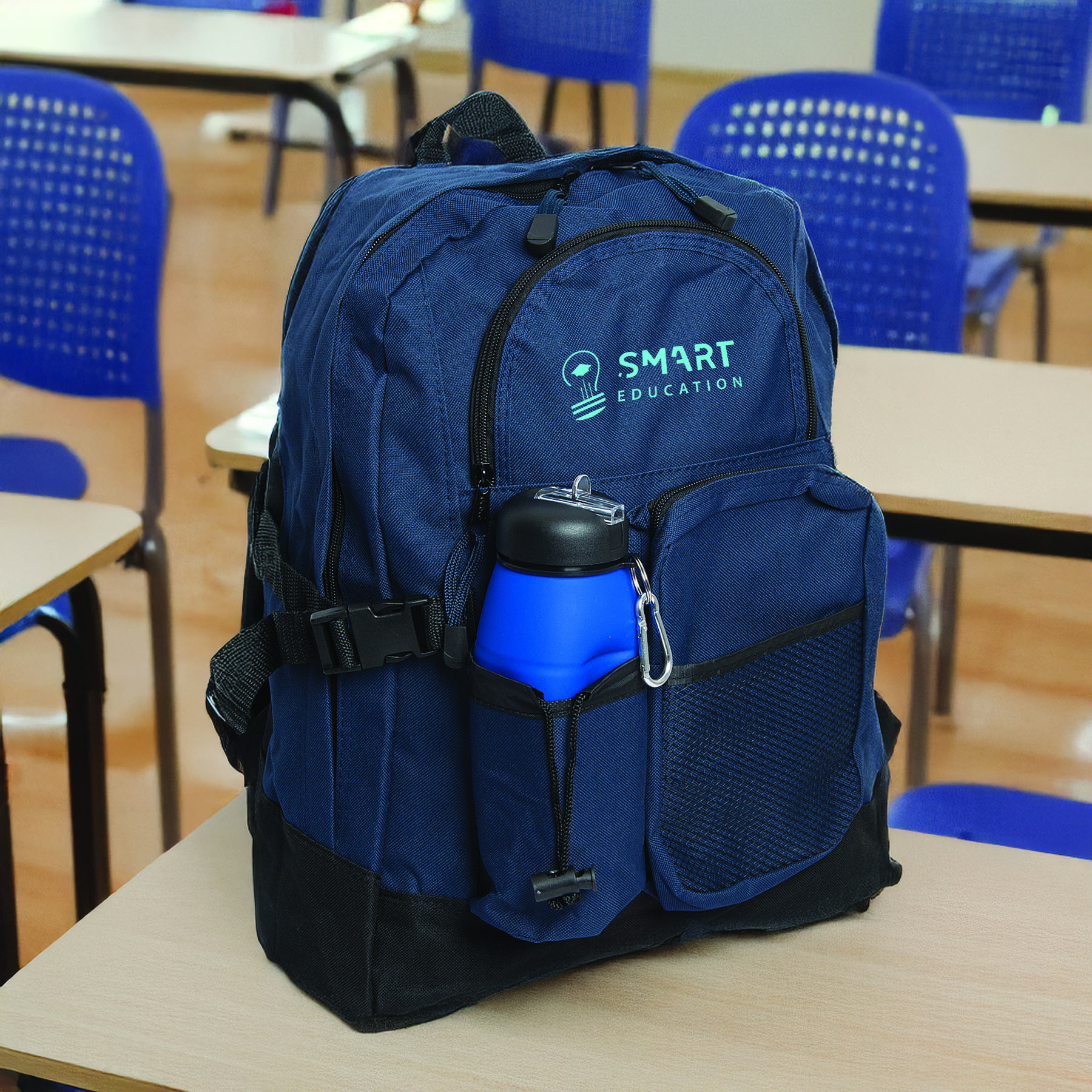 Backpack: 3 Zippered Compartments 1