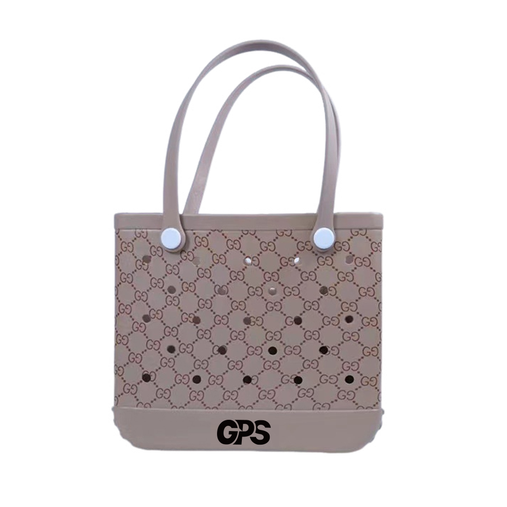 15" EVA Beach Mesh Basket Hole Tote Bag 2