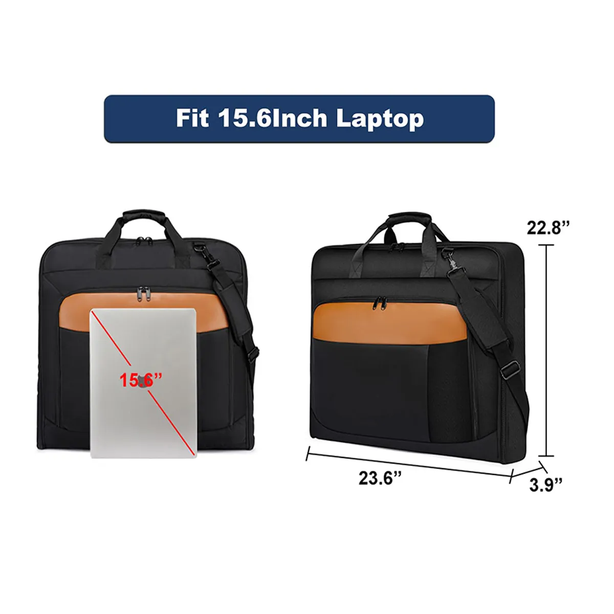 Business Travel 2 in 1 Hanging Luggage for Large Garment Bag 2
