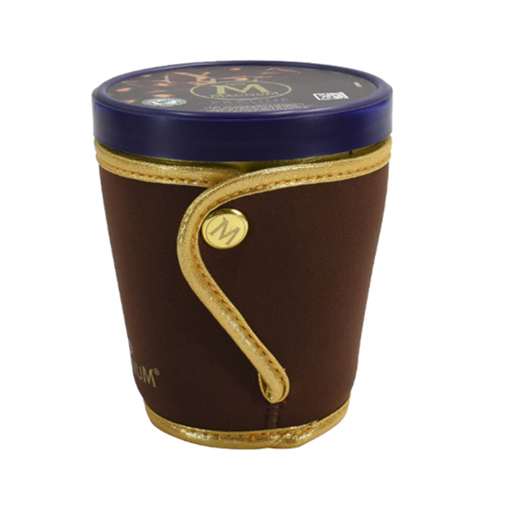 Ice Cream Sleeve Cover Holder w/Button, custom koozie with logo imprint 7