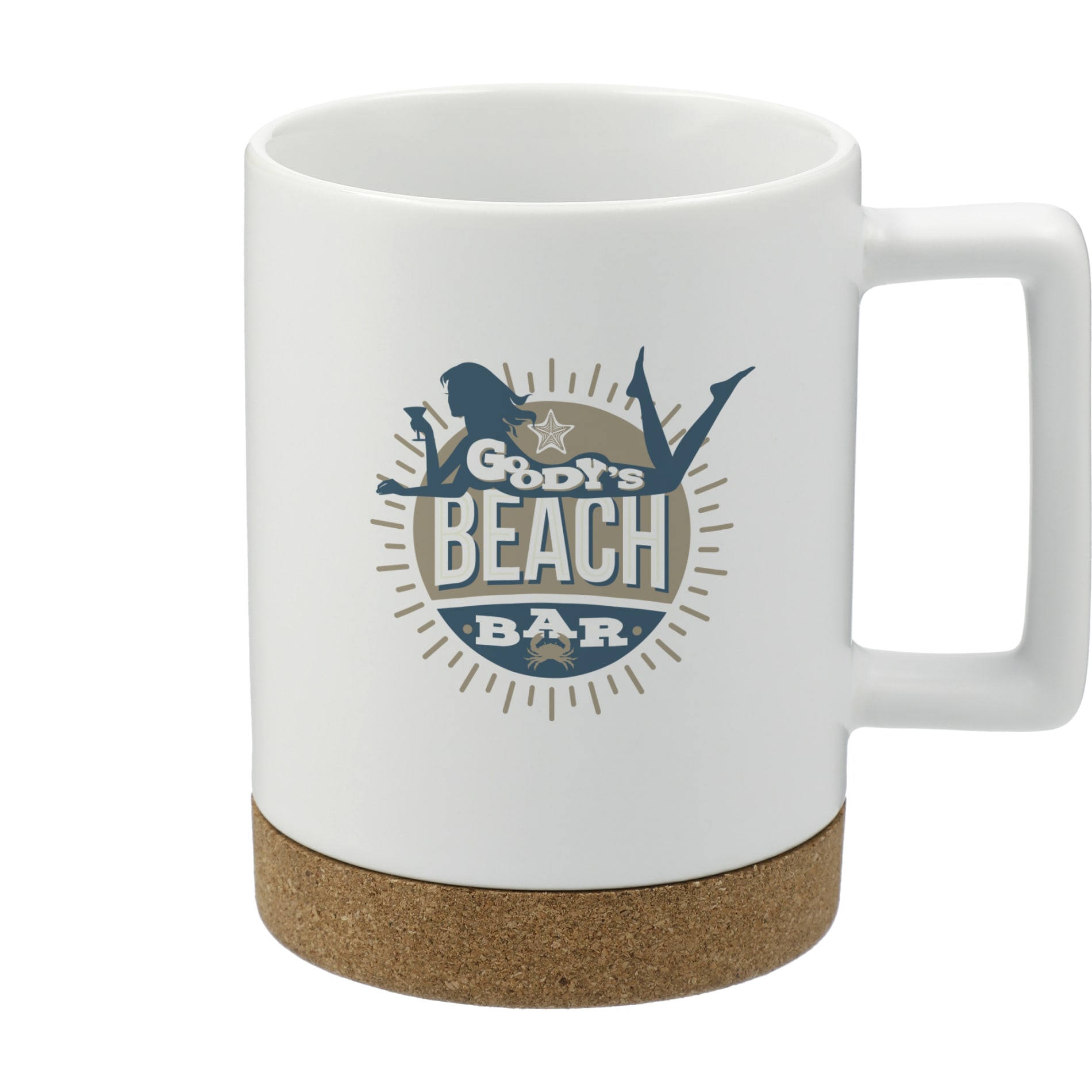 Bates 15oz Ceramic Mug w/ Cork Base 62