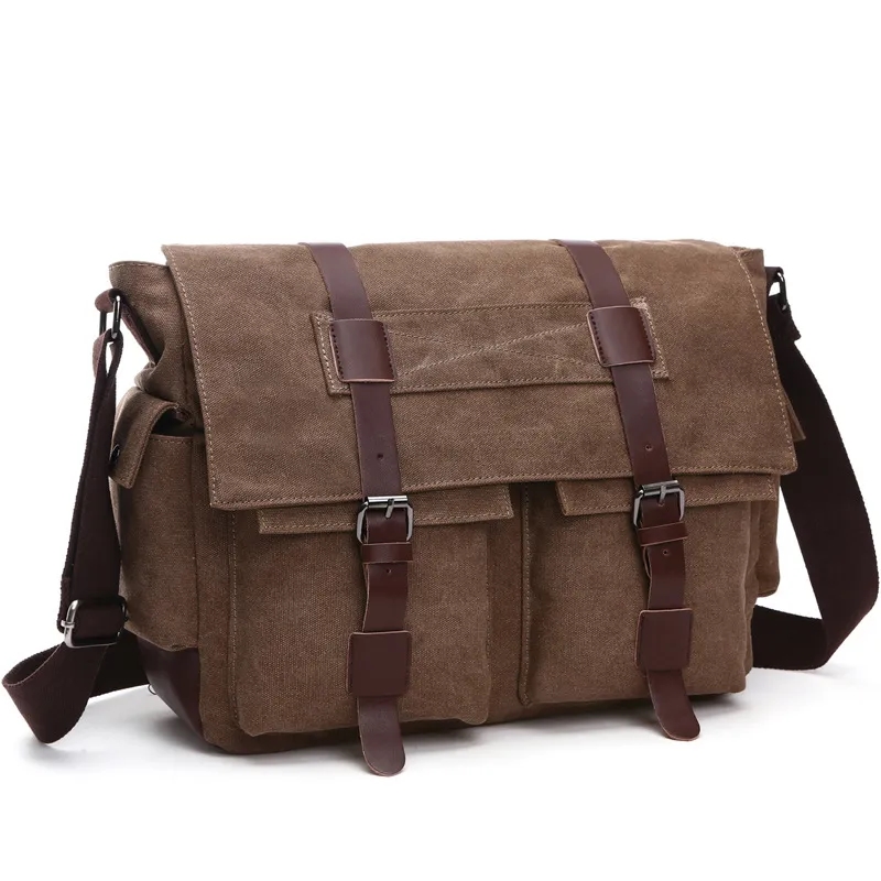 Classic Vintage Canvas Messenger Bag 3
