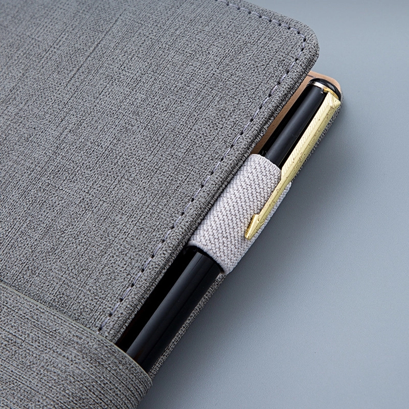 PU Leather A5 Business Travel Journal Binder Notebook 4